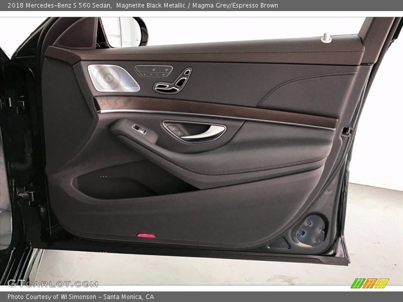 Magnetite Black Metallic / Magma Grey/Espresso Brown 2018 Mercedes-Benz S 560 Sedan