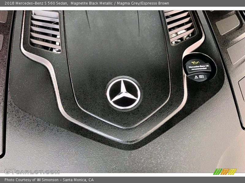 Magnetite Black Metallic / Magma Grey/Espresso Brown 2018 Mercedes-Benz S 560 Sedan