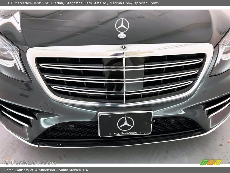Magnetite Black Metallic / Magma Grey/Espresso Brown 2018 Mercedes-Benz S 560 Sedan