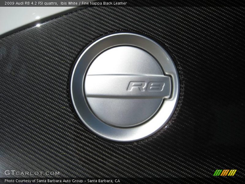 Ibis White / Fine Nappa Black Leather 2009 Audi R8 4.2 FSI quattro