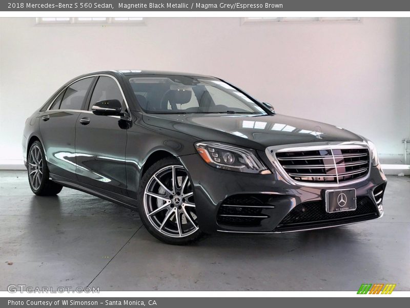 Magnetite Black Metallic / Magma Grey/Espresso Brown 2018 Mercedes-Benz S 560 Sedan