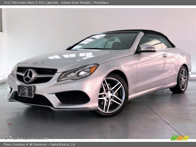 Iridium Silver Metallic / Red/Black 2017 Mercedes-Benz E 400 Cabriolet