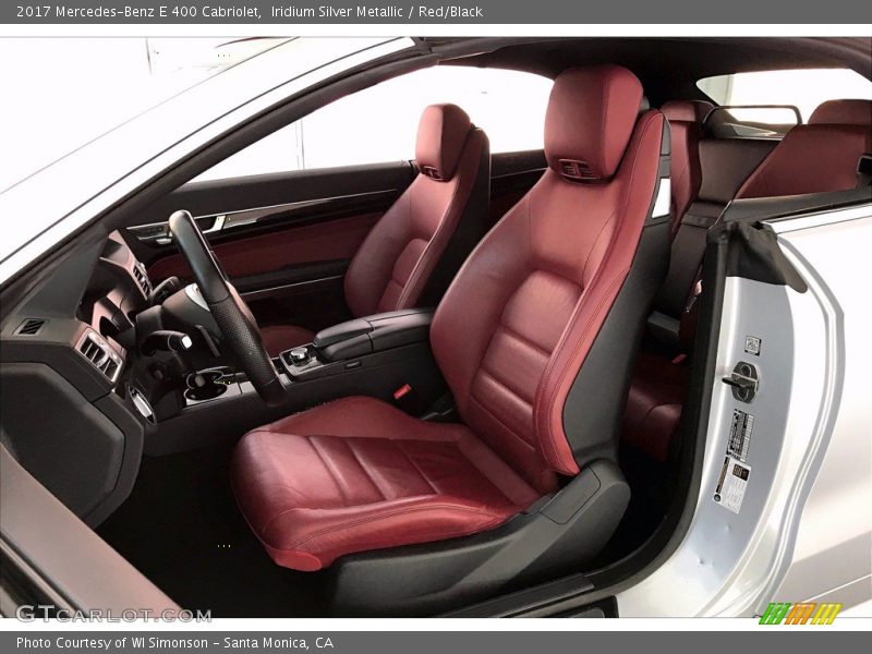 Iridium Silver Metallic / Red/Black 2017 Mercedes-Benz E 400 Cabriolet