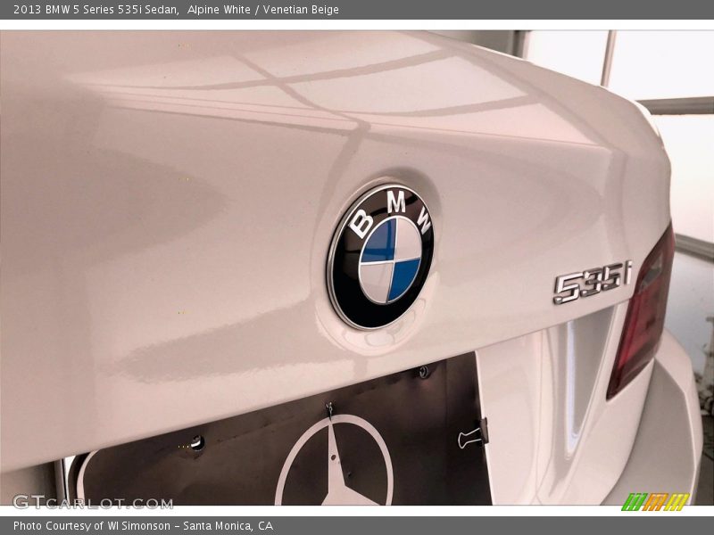 Alpine White / Venetian Beige 2013 BMW 5 Series 535i Sedan