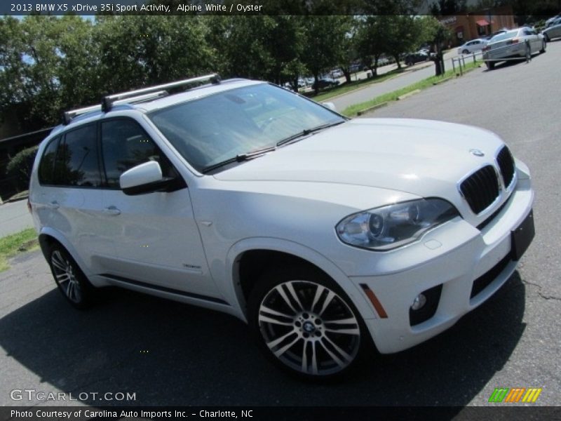 Alpine White / Oyster 2013 BMW X5 xDrive 35i Sport Activity
