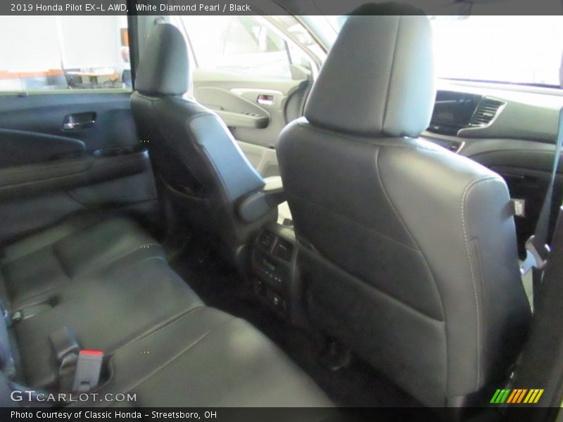 White Diamond Pearl / Black 2019 Honda Pilot EX-L AWD
