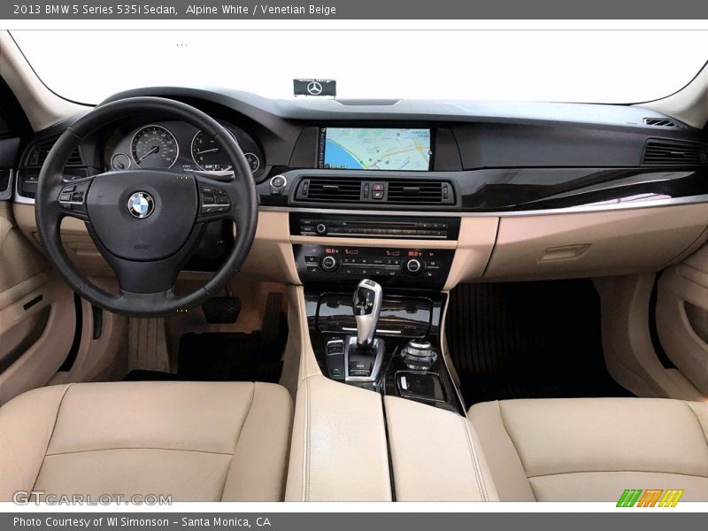 Alpine White / Venetian Beige 2013 BMW 5 Series 535i Sedan