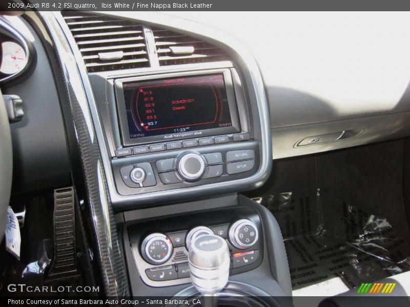 Ibis White / Fine Nappa Black Leather 2009 Audi R8 4.2 FSI quattro