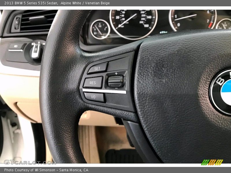 Alpine White / Venetian Beige 2013 BMW 5 Series 535i Sedan