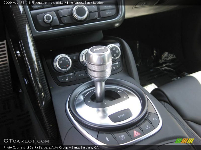 Ibis White / Fine Nappa Black Leather 2009 Audi R8 4.2 FSI quattro