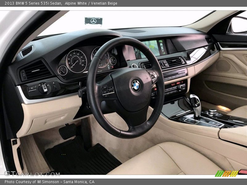 Alpine White / Venetian Beige 2013 BMW 5 Series 535i Sedan