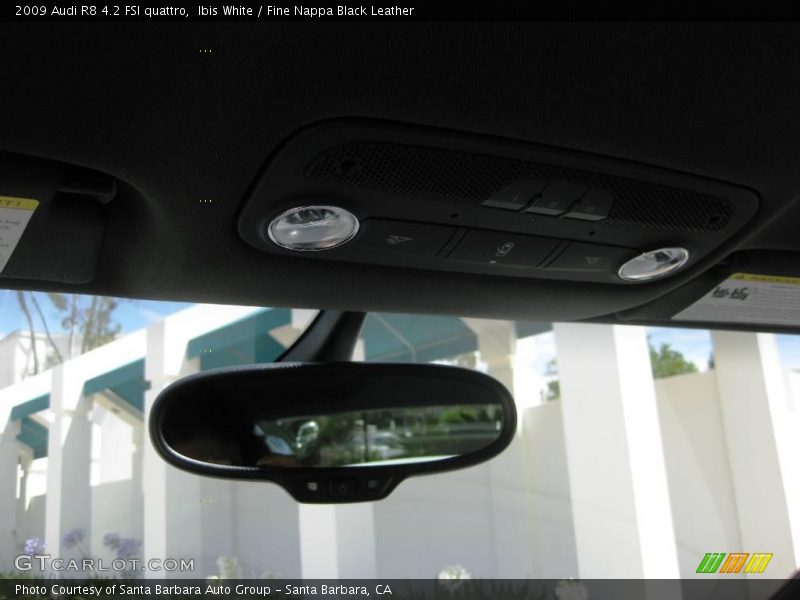 Ibis White / Fine Nappa Black Leather 2009 Audi R8 4.2 FSI quattro