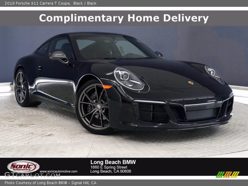 Black / Black 2019 Porsche 911 Carrera T Coupe