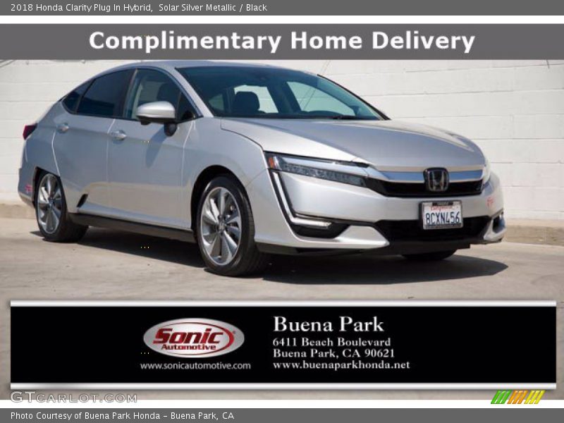 Solar Silver Metallic / Black 2018 Honda Clarity Plug In Hybrid