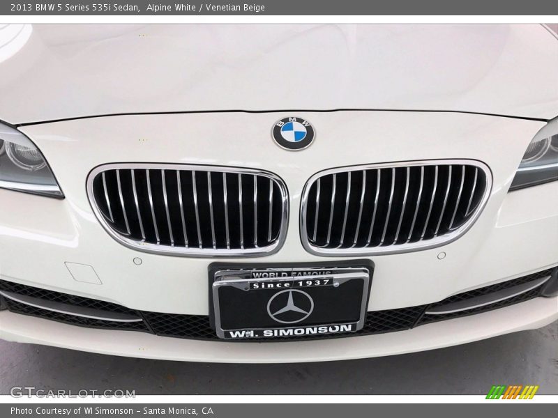 Alpine White / Venetian Beige 2013 BMW 5 Series 535i Sedan