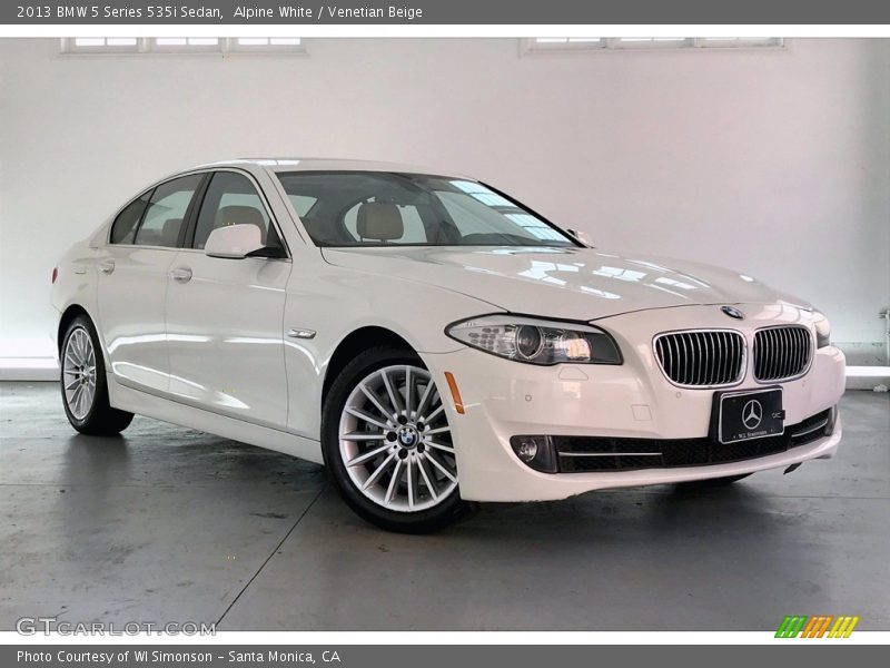 Alpine White / Venetian Beige 2013 BMW 5 Series 535i Sedan