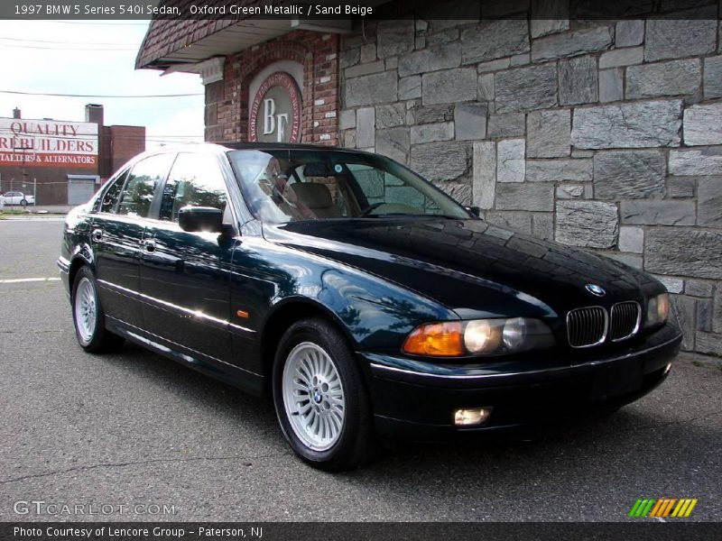 Oxford Green Metallic / Sand Beige 1997 BMW 5 Series 540i Sedan