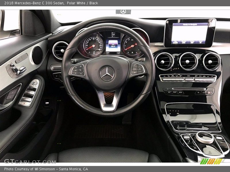 Polar White / Black 2018 Mercedes-Benz C 300 Sedan