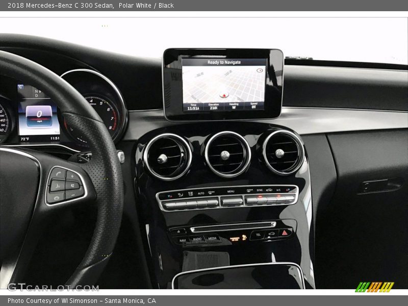 Polar White / Black 2018 Mercedes-Benz C 300 Sedan