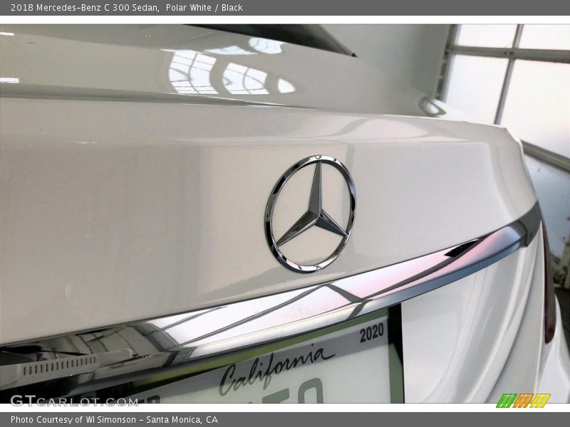 Polar White / Black 2018 Mercedes-Benz C 300 Sedan