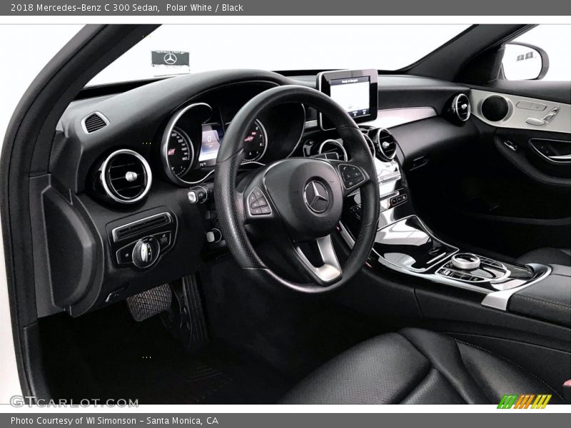 Polar White / Black 2018 Mercedes-Benz C 300 Sedan