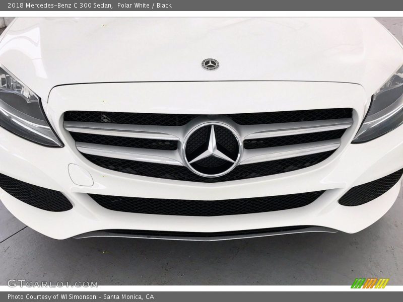Polar White / Black 2018 Mercedes-Benz C 300 Sedan