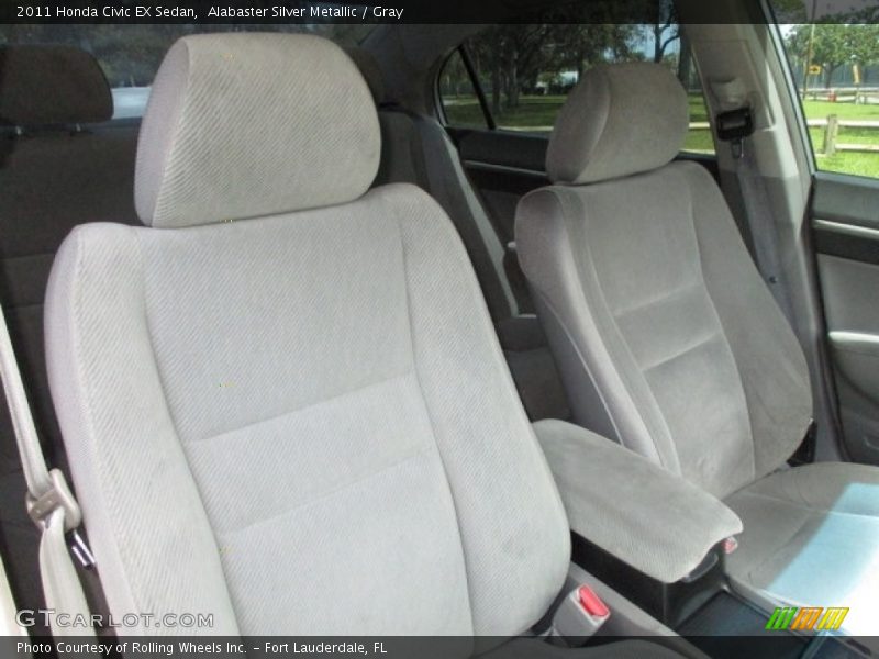 Alabaster Silver Metallic / Gray 2011 Honda Civic EX Sedan
