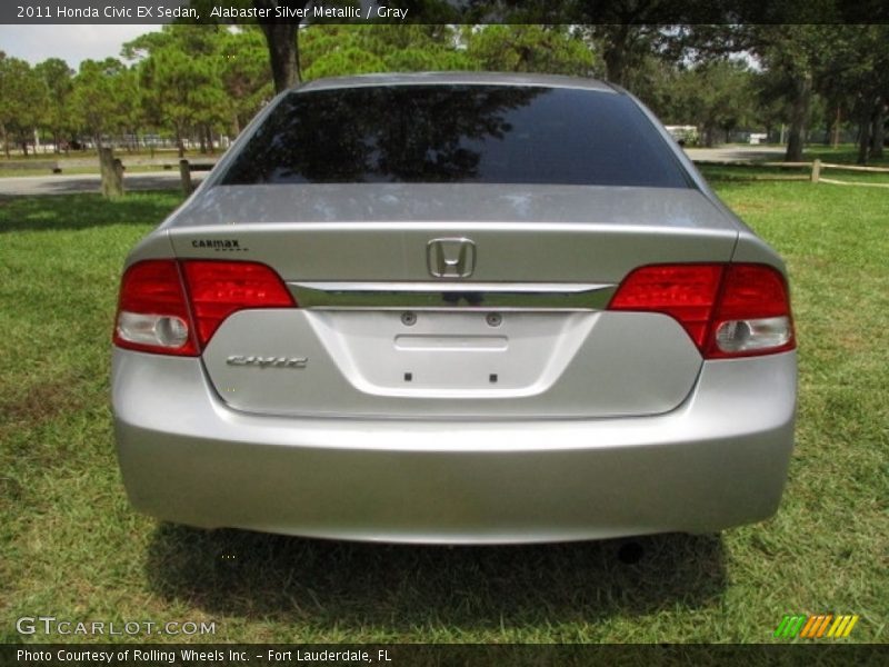 Alabaster Silver Metallic / Gray 2011 Honda Civic EX Sedan