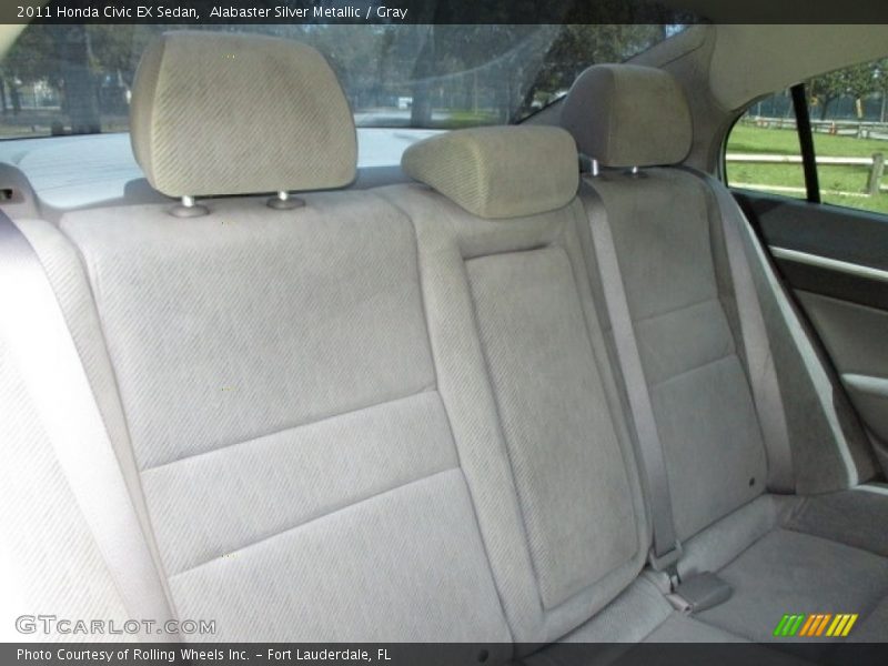 Alabaster Silver Metallic / Gray 2011 Honda Civic EX Sedan