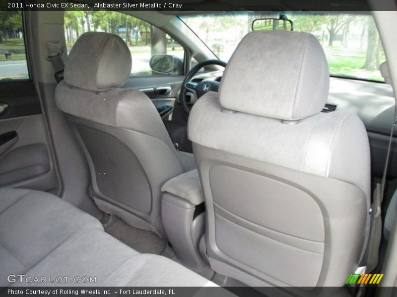 Alabaster Silver Metallic / Gray 2011 Honda Civic EX Sedan