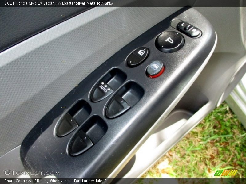 Alabaster Silver Metallic / Gray 2011 Honda Civic EX Sedan