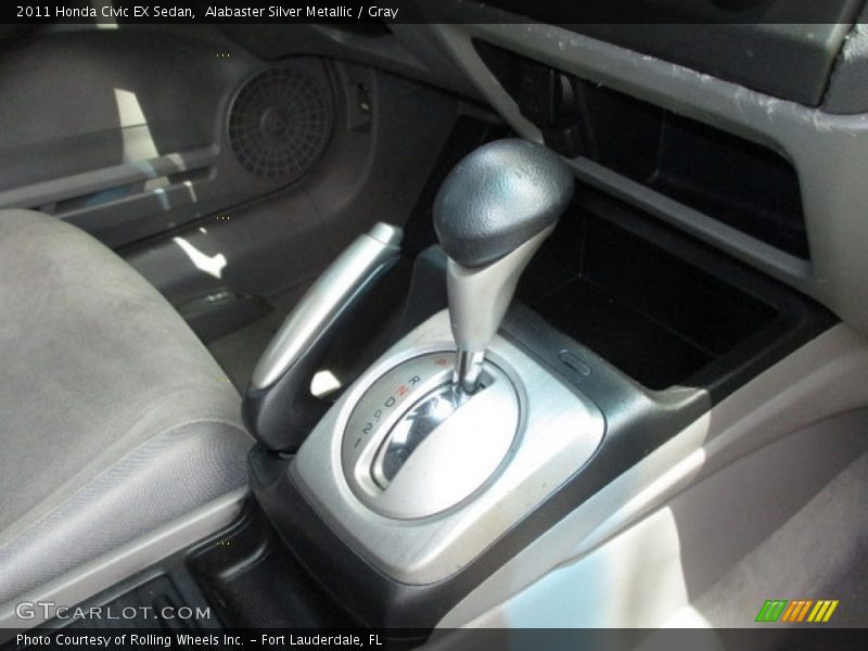 Alabaster Silver Metallic / Gray 2011 Honda Civic EX Sedan