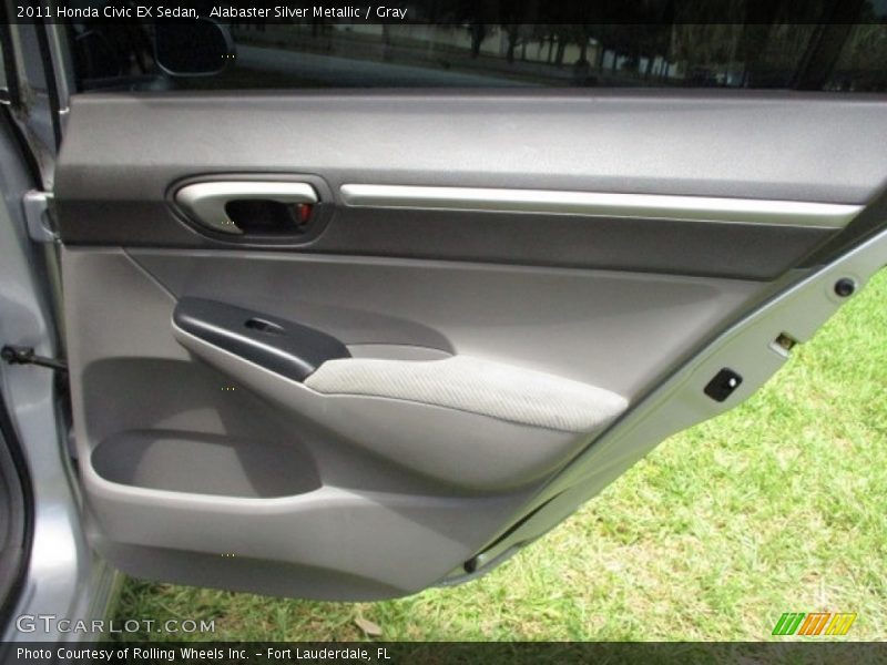 Alabaster Silver Metallic / Gray 2011 Honda Civic EX Sedan