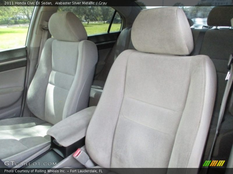 Alabaster Silver Metallic / Gray 2011 Honda Civic EX Sedan