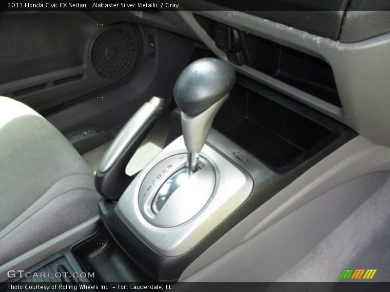 Alabaster Silver Metallic / Gray 2011 Honda Civic EX Sedan