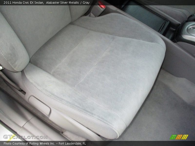 Alabaster Silver Metallic / Gray 2011 Honda Civic EX Sedan