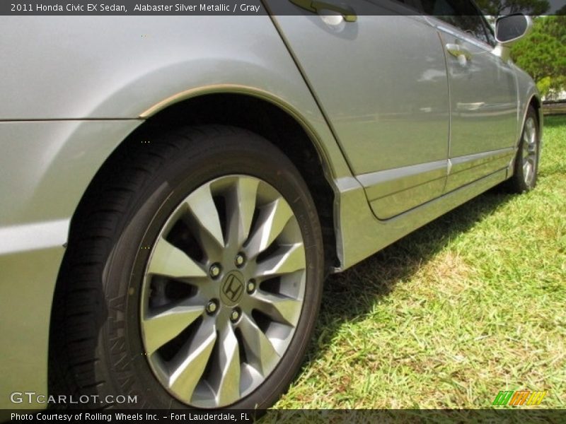 Alabaster Silver Metallic / Gray 2011 Honda Civic EX Sedan