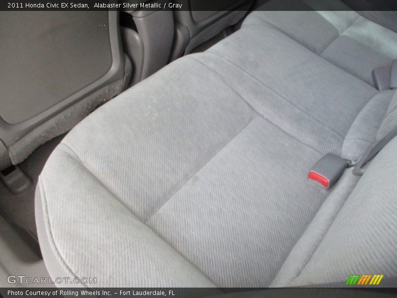 Alabaster Silver Metallic / Gray 2011 Honda Civic EX Sedan