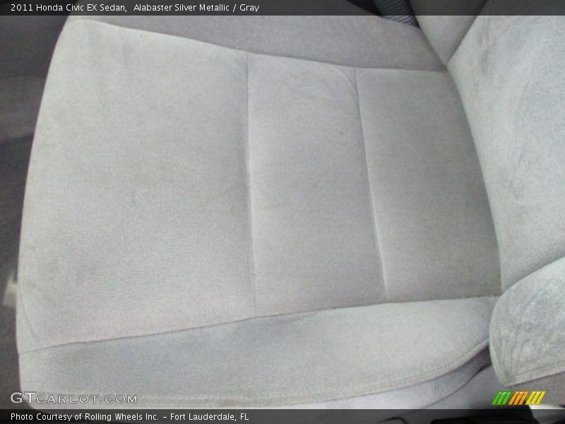 Alabaster Silver Metallic / Gray 2011 Honda Civic EX Sedan