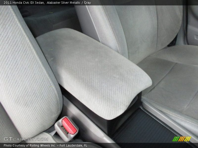 Alabaster Silver Metallic / Gray 2011 Honda Civic EX Sedan