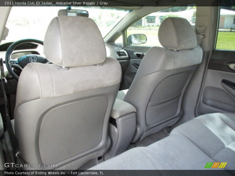 Alabaster Silver Metallic / Gray 2011 Honda Civic EX Sedan