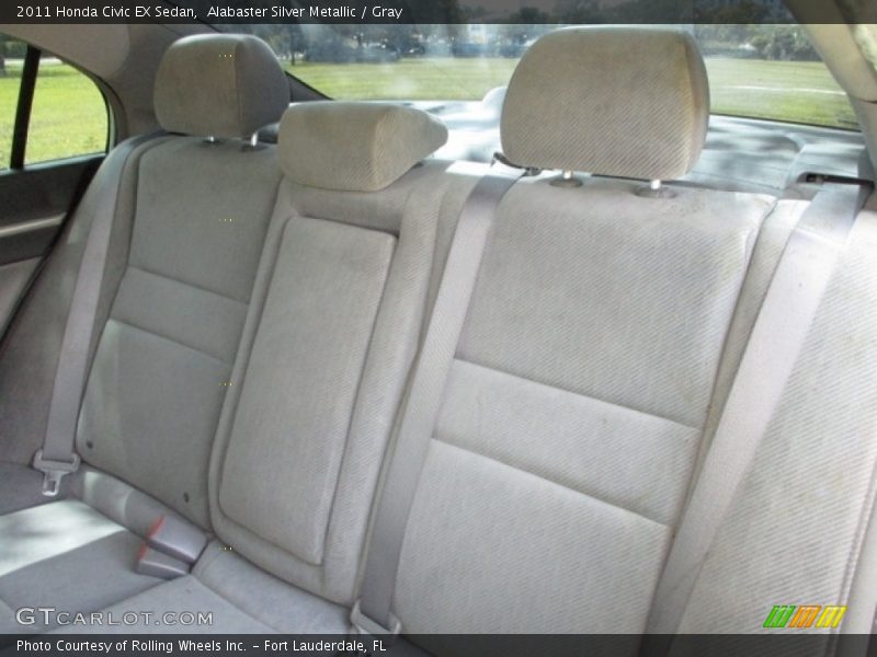 Alabaster Silver Metallic / Gray 2011 Honda Civic EX Sedan