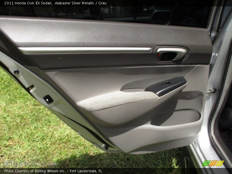 Alabaster Silver Metallic / Gray 2011 Honda Civic EX Sedan