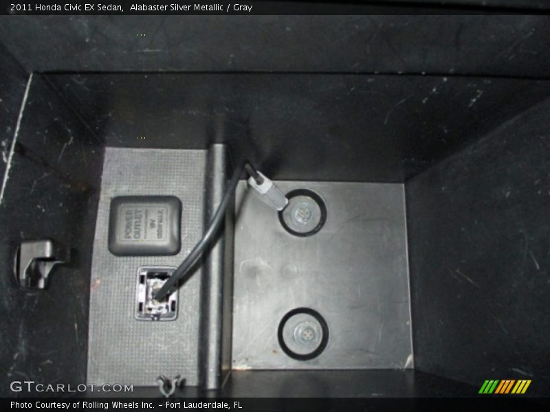 Alabaster Silver Metallic / Gray 2011 Honda Civic EX Sedan