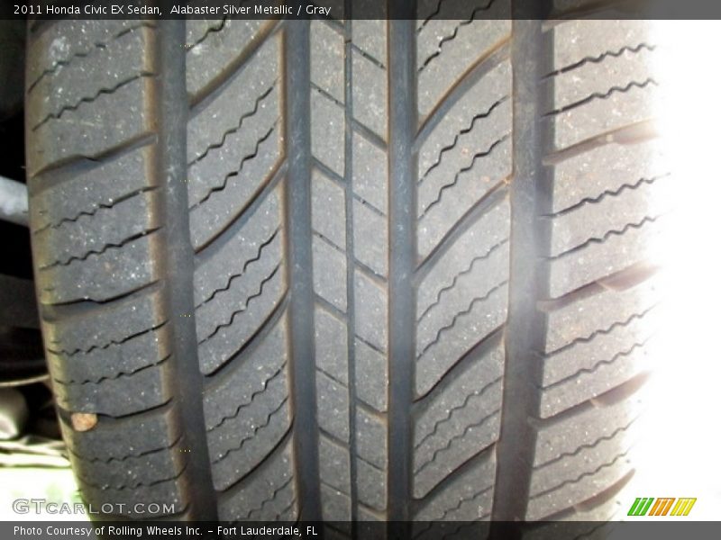 Alabaster Silver Metallic / Gray 2011 Honda Civic EX Sedan
