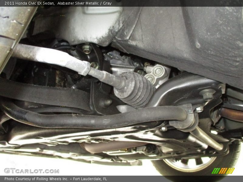 Alabaster Silver Metallic / Gray 2011 Honda Civic EX Sedan