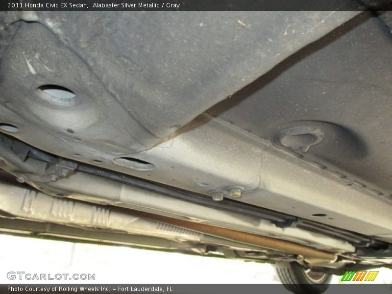 Alabaster Silver Metallic / Gray 2011 Honda Civic EX Sedan