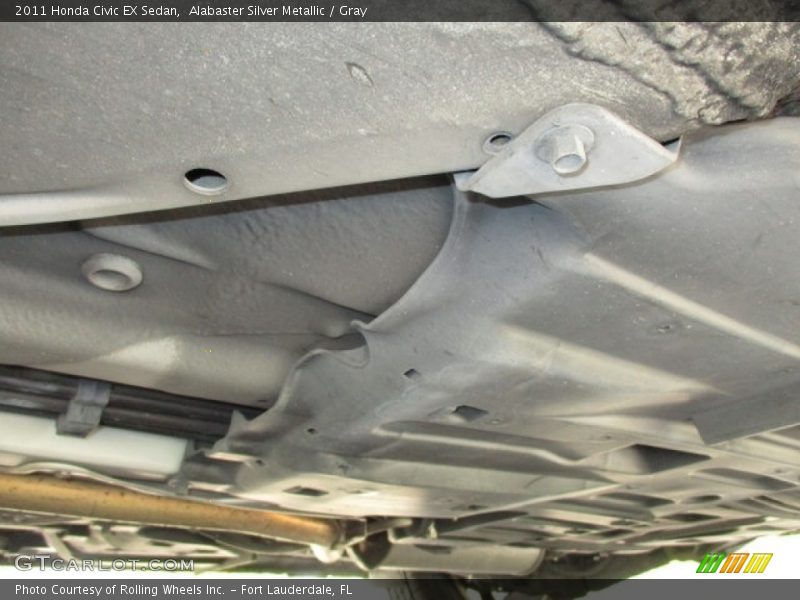 Alabaster Silver Metallic / Gray 2011 Honda Civic EX Sedan