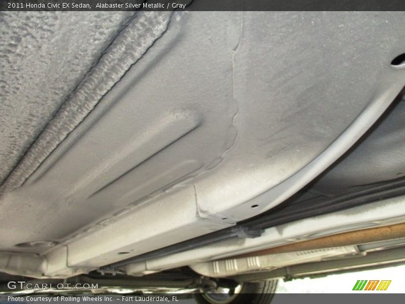 Alabaster Silver Metallic / Gray 2011 Honda Civic EX Sedan