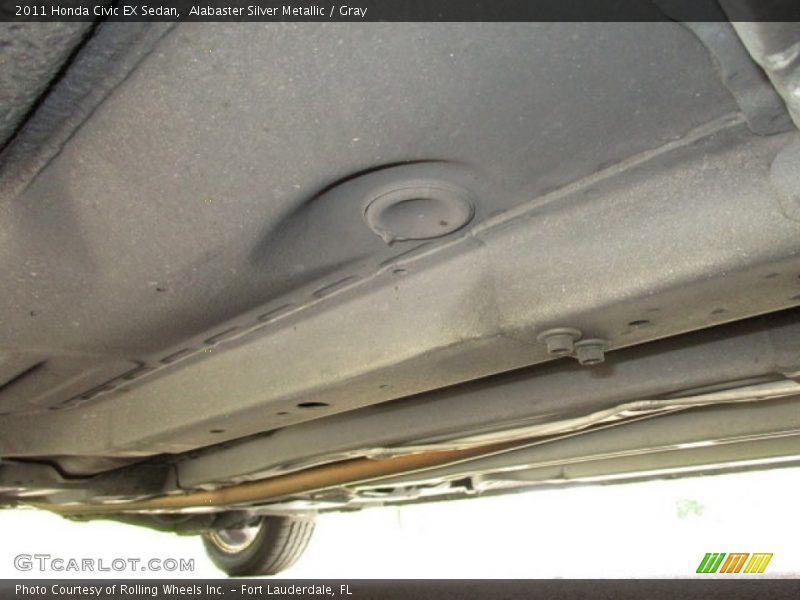 Alabaster Silver Metallic / Gray 2011 Honda Civic EX Sedan